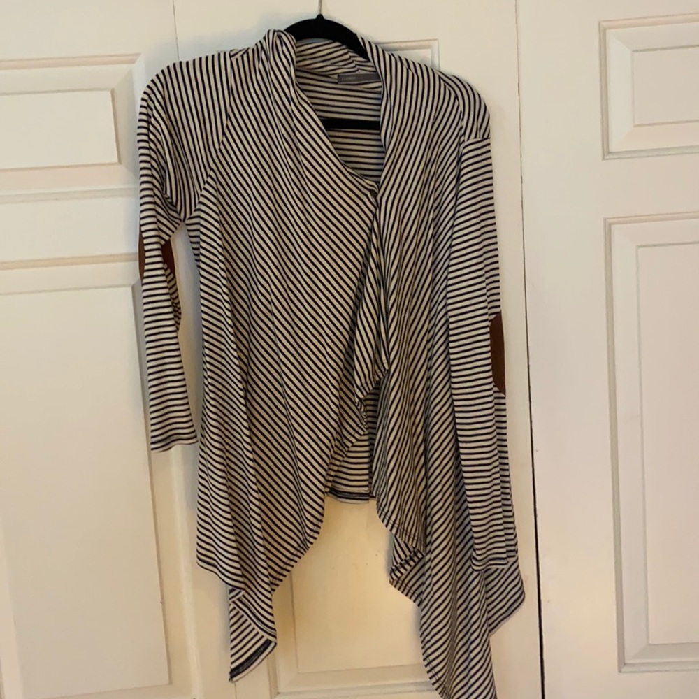 Striped jersey sweater